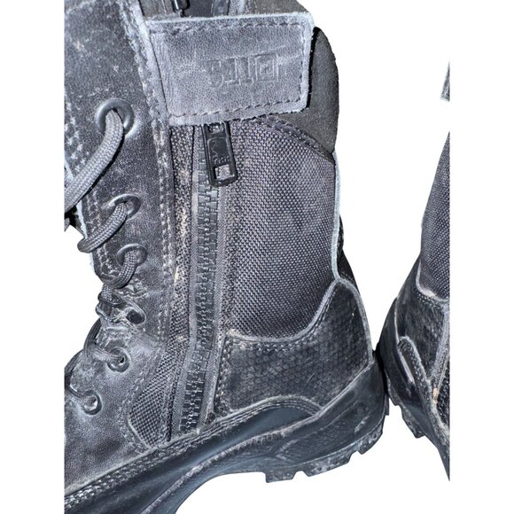 5.11 Tactical Series womens 9" ATAC Side Zip Combat Boots Black Leather & Nylon - Picture 6 of 10